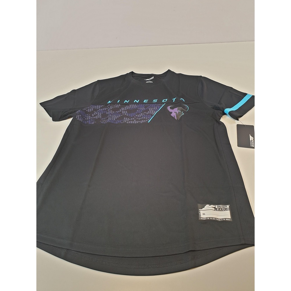 Minnesota Rokkr Shirt Mens Large Black Purple Call of Duty League Esports Tee